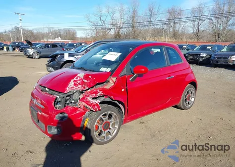 2012 Fiat 500 Sport from USA, damaged, VIN 3C3CFFBR6CT233743